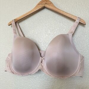 Torrid Sexy T Shirt Balconette Full Coverage Beige Bra 46C Lace Detail